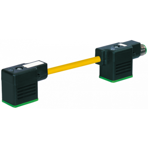 7000-41801-0160000 M12male on back A-cod. / MSUD double valve BI-11mm