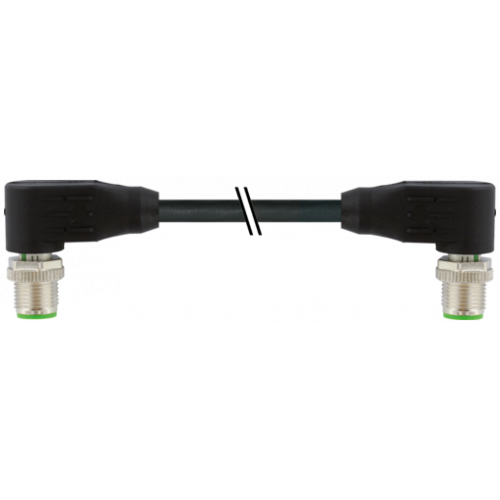 7000-47021-8050150 M12 male 90° / M12 male 90° Y-cod. shielded