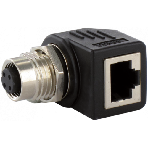 7000-44681-0000000 M12 Bu. D-cod. / RJ45 Ethernet adapter 90° 4-pol.