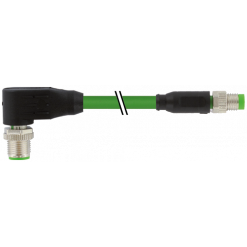 7000-44921-7910600 M12 male 90° D-cod. / M8 male 0° A-cod. shielded