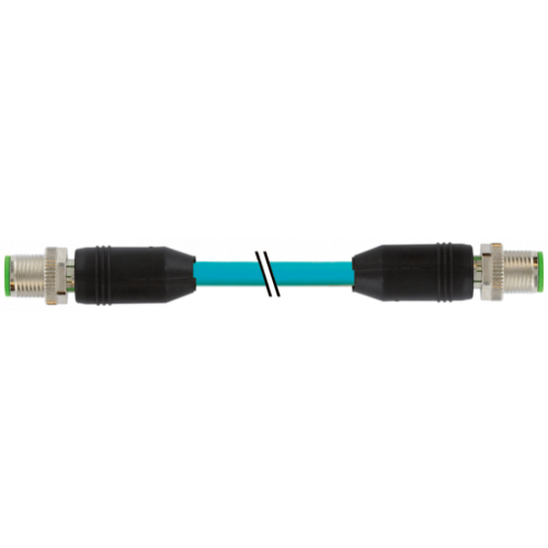 7700-44511-S4U0030 M12 male 0° / M12 male 0° D-cod. shielded