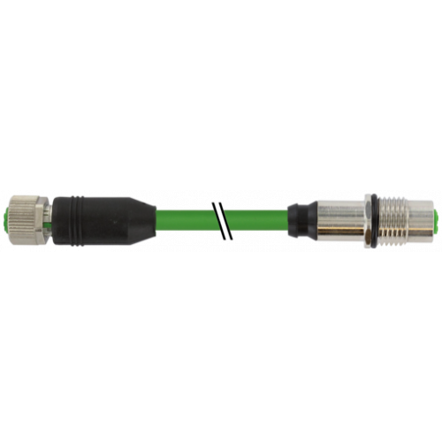 7000-47171-8310100 M12 fem. 0°/ M12 fem. recept. Y-cod. shielded rear