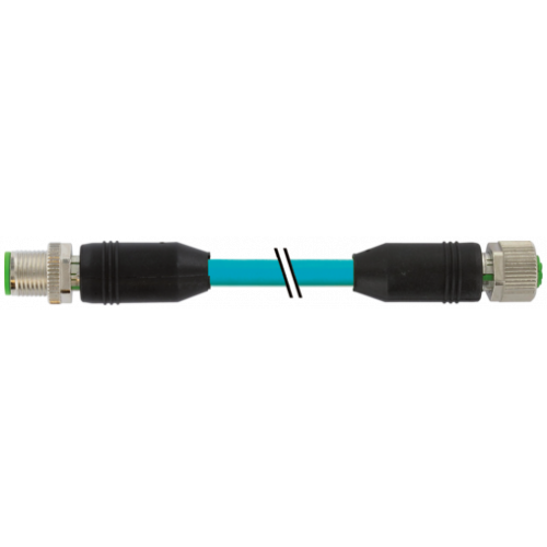 7000-44032-8340020 M12 male 0° / M12 female 0° B-cod. shielded