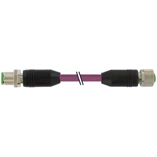7000-44571-7980300 M12 male 0° / M12 female 0° D-cod. shielded