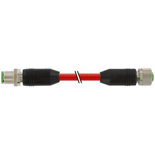 7000-44571-7920100 M12 male 0° / M12 female 0° D-cod. shielded