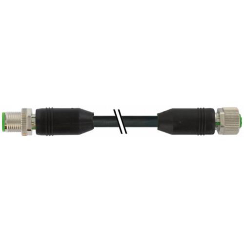 7000-40481-6400500 M12 male 0° / M12 female 0° A-cod. shielded