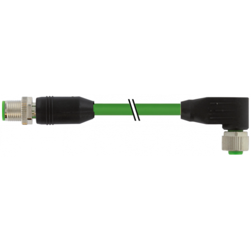 7000-47061-8310075 M12 male 0° / M12 female 90° Y-cod. shielded