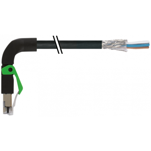 7000-74241-8510150 RJ45 male 90° down with cable shielded