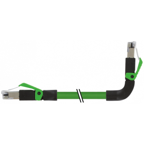 7000-74327-6590030 RJ45 male 0° / RJ45 male 90° up shielded