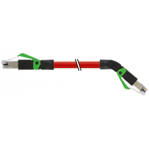 7000-74341-7920150 RJ45 male 0° / RJ45 male 45° down shielded