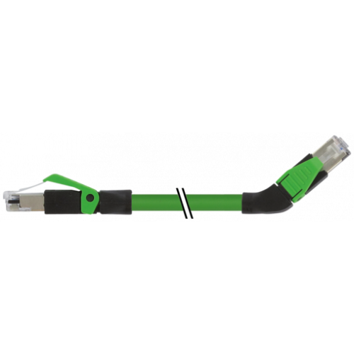 7000-74361-7940100 RJ45 male 0° / RJ45 male 45° left shielded