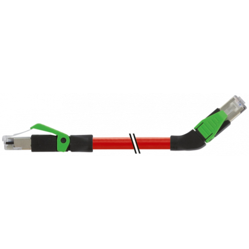 7000-74361-7921200 RJ45 male 0° / RJ45 male 45° left shielded