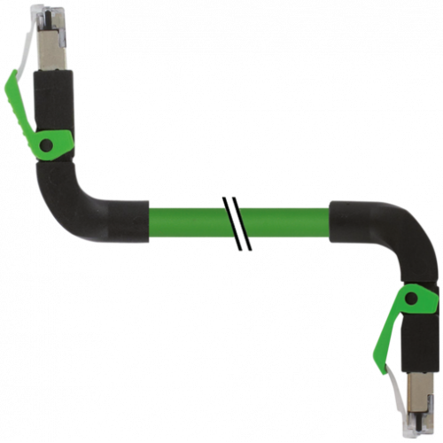 7000-74429-7960025 RJ45 male 90° up / RJ45 male 90° down shielded