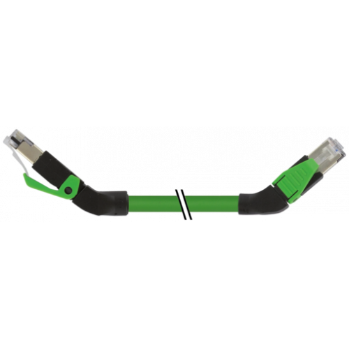7000-74441-7940250 RJ45 male 45° up / RJ45 male 45° left shielded