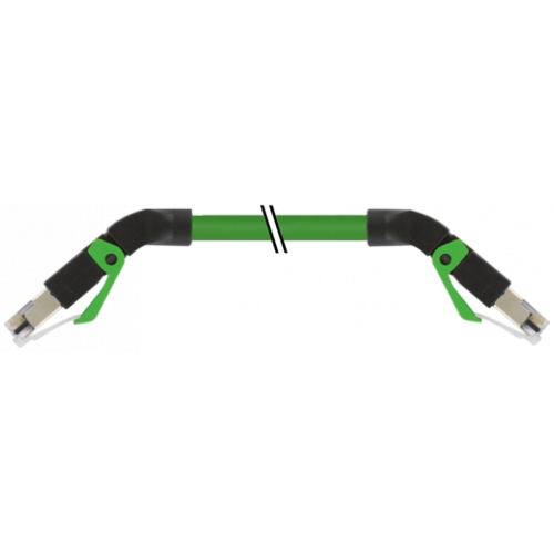 7000-74481-7940120 RJ45 male 45° down / RJ45 male 45° down shielded