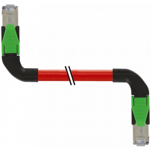 7000-74589-7920030 RJ45 male 90° right / RJ45 male 90° right shielded