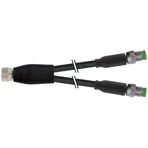 7000-87251-6200030 Y-Distributor M8 female / M8 male 0° A-cod.