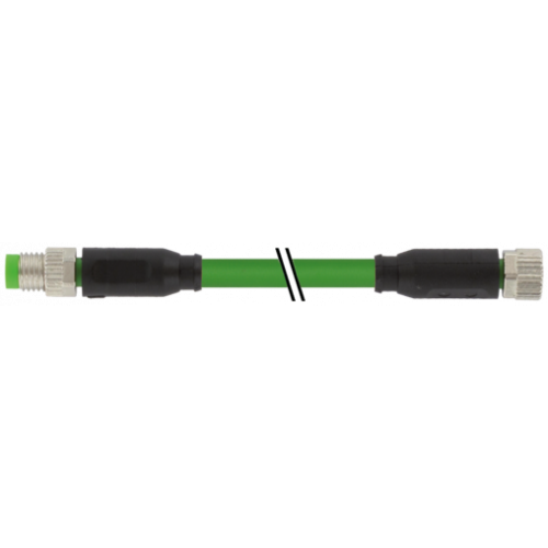 7000-89831-7910015 M8 male 0° / M8 female 0° A-cod. shielded