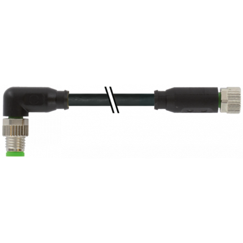 7000-88071-6110030 M8 male 90° / M8 female 0° A-cod.