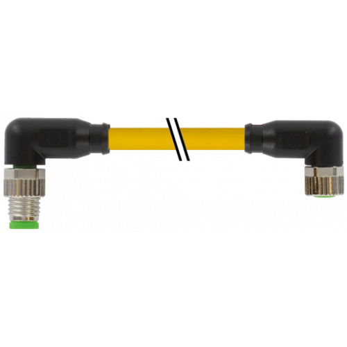 7000-88091-0210300 M8 male 90° / M8 female 90° A-cod.