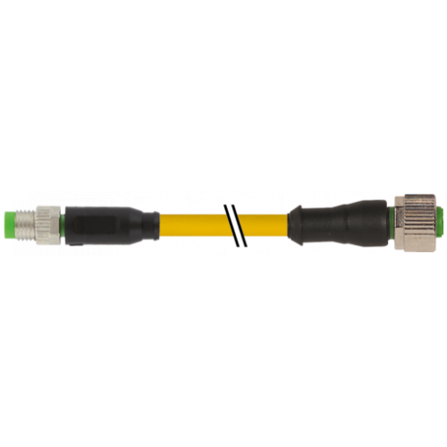7000-88251-0110030 M8 male 0° / M12 female 0° A-cod.