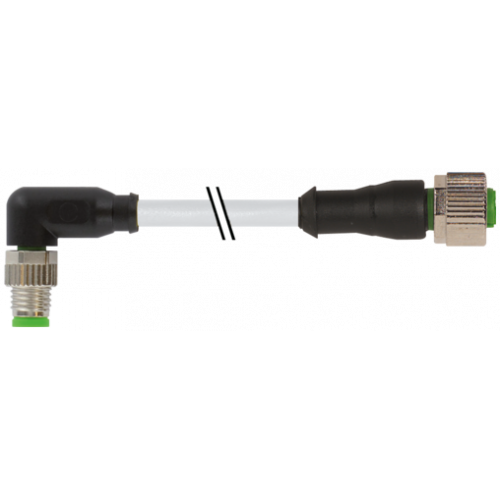 7000-88311-2110030 M8 male 90° / M12 female 0° A-cod.