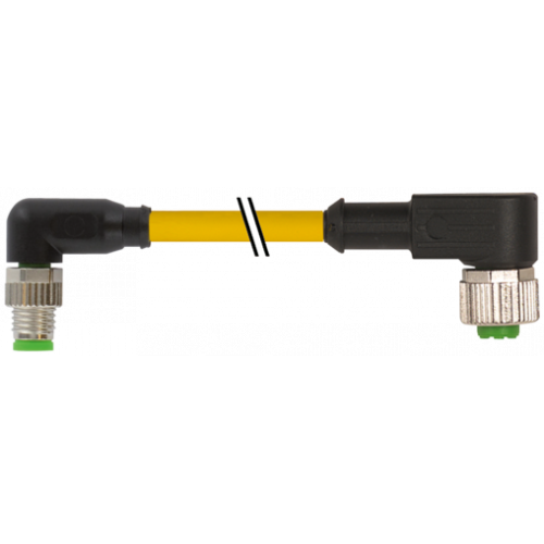 7000-88321-0100030 M8 male 90° / M12 female 90° A-cod.