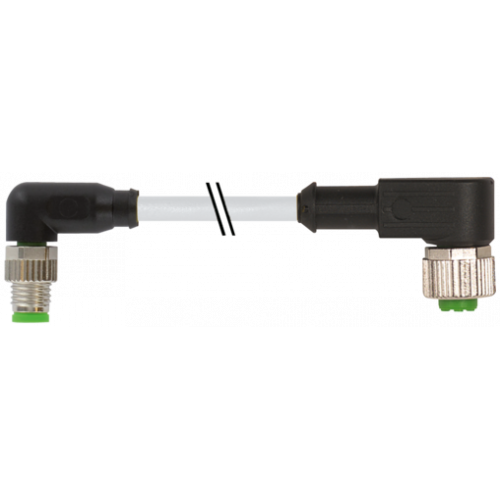 7000-88321-2100030 M8 male 90° / M12 female 90° A-cod.