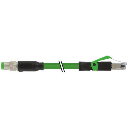 7000-89721-5850150 M8 male 0° A-cod. / RJ45 male 0° shielded