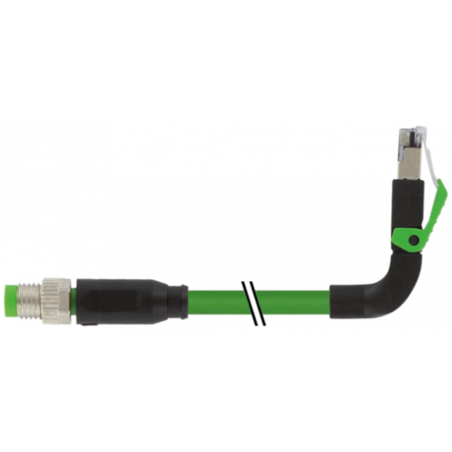 7000-89737-7910020 M8 male 0° A-cod. / RJ45 male 90° up shielded