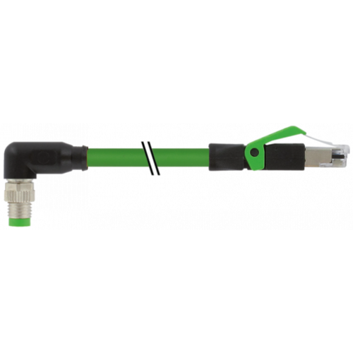 7000-89781-7910030 M8 male 90° A-cod. / RJ45 male 0° shielded