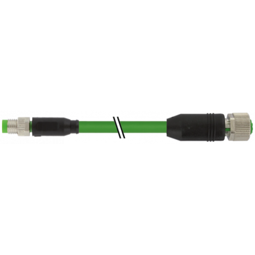 7000-89851-7910030 M8 male 0° / M12 female 0° A-cod. shielded