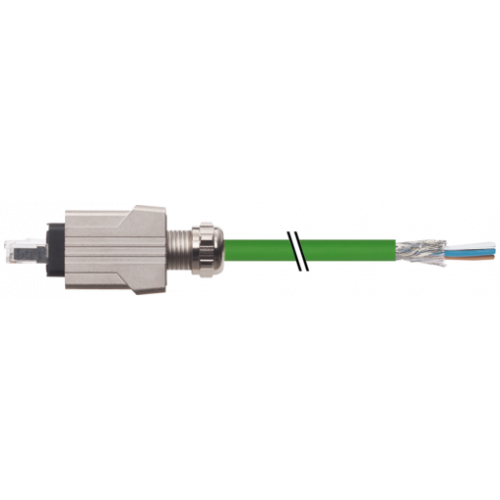 7000-99631-7963000 RJ45 Push Pull male 0° with cable shielded AIDA