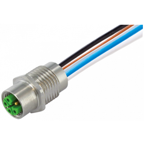7002-P4281-9800020 M12 Power male recept. L-cod. front V2A
