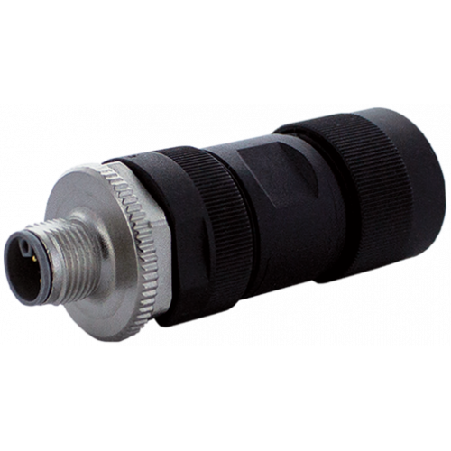 7000-P3591-0000000 M12 male 0° K-coded field-wireable