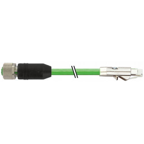 7000-SS601-8802600 Drive Cliq IP20 / M12 female 0° Y-cod. shielded
