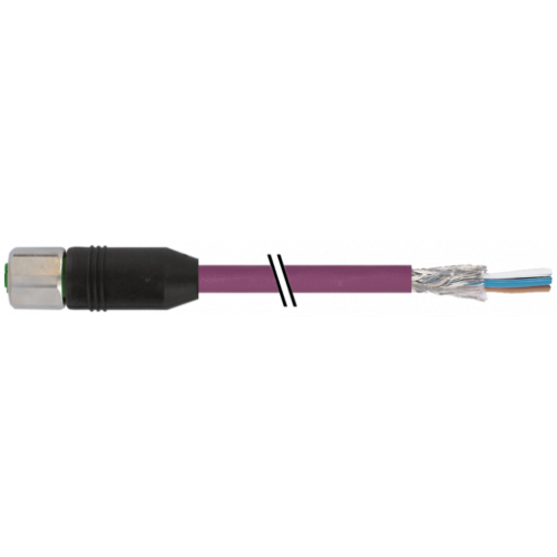 7004-13225-8030100 M12 female 0° with cable DeviceNet V4A