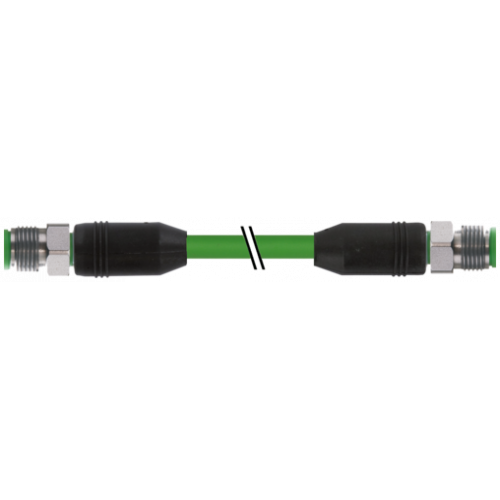 7002-44511-7961000 M12 male 0° / M12 male 0° D-cod. shielded V2A
