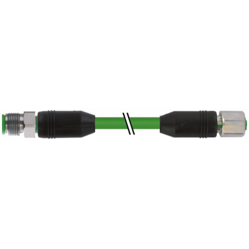 7002-44571-7960100 M12 male 0° / M12 female 0° D-cod. shielded V2A