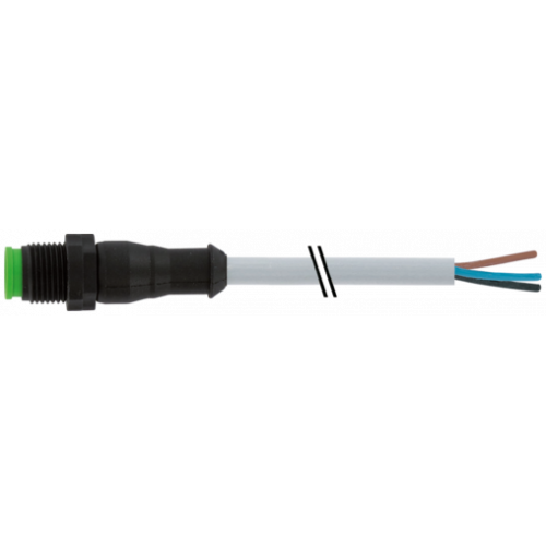 7005-12001-2330150 M12 male 0° A-cod. with cable Lite