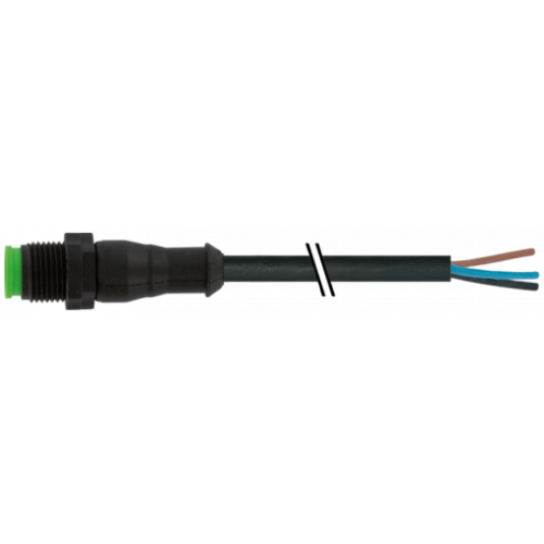 7005-12001-6332000 M12 male 0° A-cod. with cable Lite