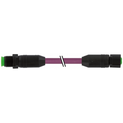 7005-40531-8030030 M12 male 0° / M12 female 0° A-cod. Lite