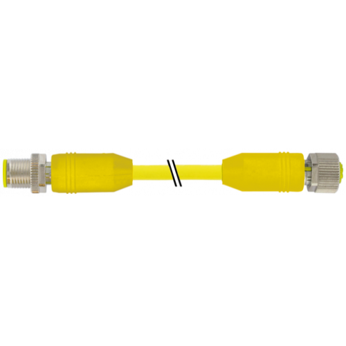 7030-40521-0423000 M12 male 0° / M12 female 0° A-cod. shielded AIDA