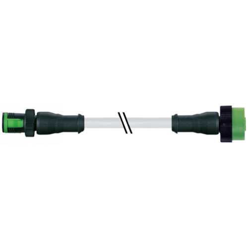 7050-40001-2330200 MQ12 male 0° / MQ12 female 0° A-cod.