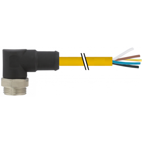 7700-A4011-U1C0150 Mini (7/8) 4 pole, Male (Ext.) 90° w/ Cable