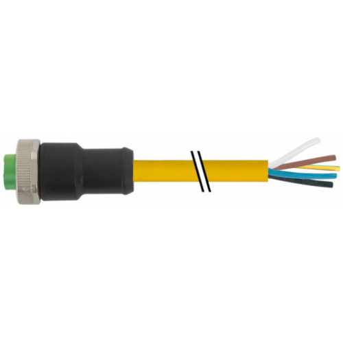 7700-A4021-U1C0150 Mini (7/8) 4 pole, Female 0° w/ Cable
