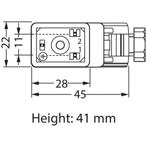 7000-29821-0000000 SVS VALVE PLUG FORM BI 11MM FIELD-WIREABLE 7000-29821-0000000 SVS VALVE PLUG FORM BI 11MM FIELD-WIREABLE
