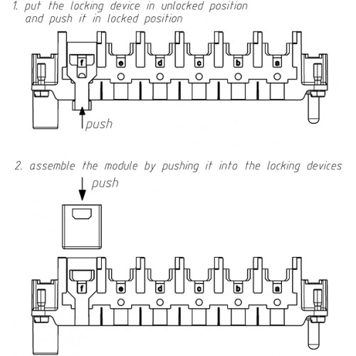 70MH-ZZ100-0000000 Clips for Modules