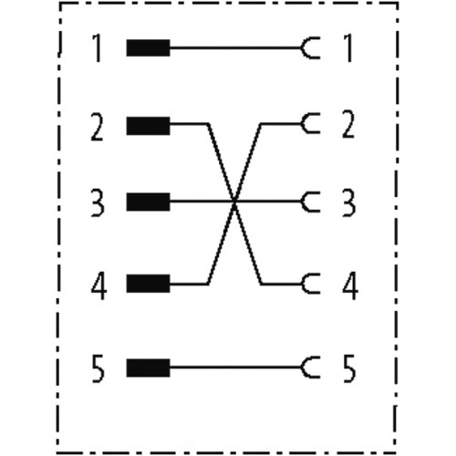 7000-42241-0000000 adaptor M12 male/ M12 female 5p. 7000-42241-0000000 adaptor M12 male/ M12 female 5p.