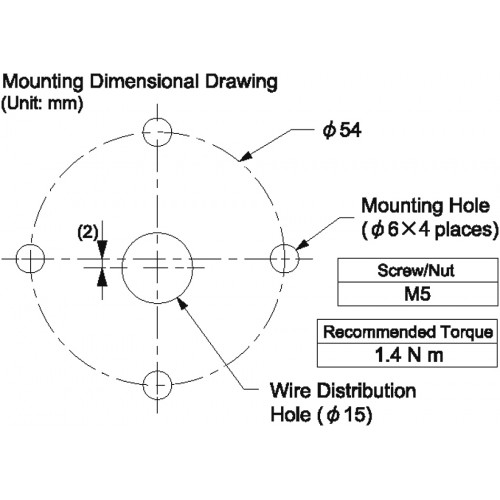4000-76070-0000903 Modlight70 Pro adapter for wall mounting